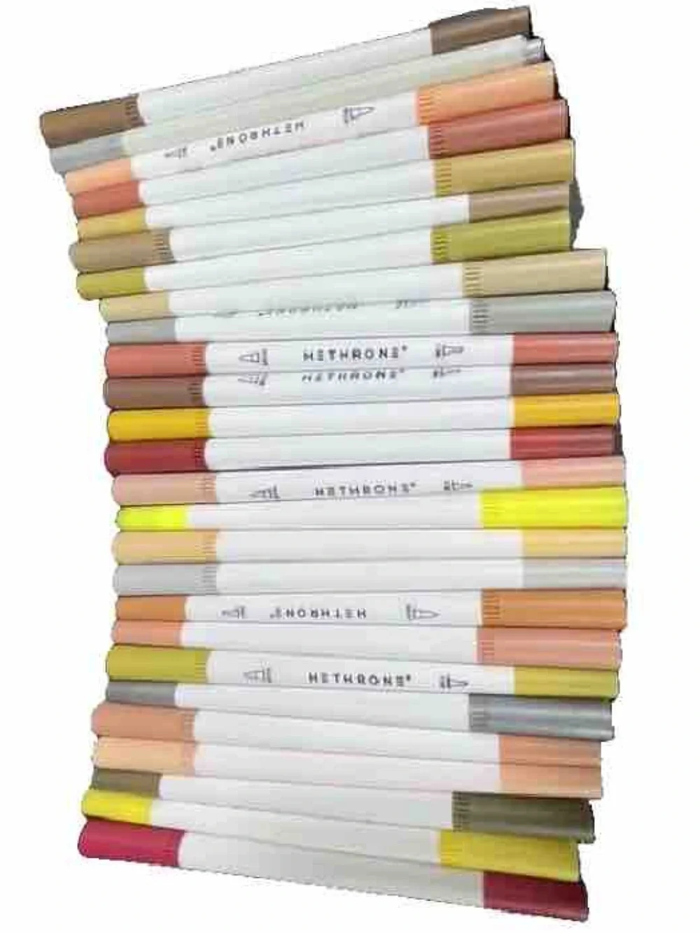 Hethrone Set of 22 Dual-Tip Neutral Tone Markers - Assorted Beige, Brown, Peach